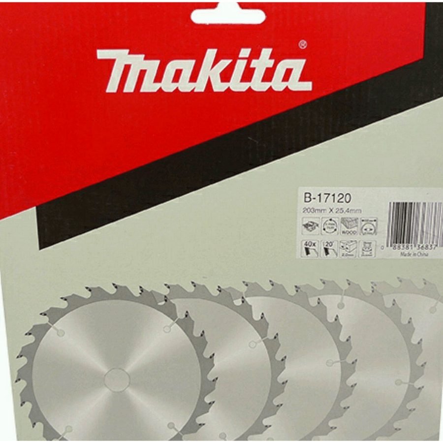 Makita Makita B-17120 Circular Saw Blade 8" X 40T For Wood, Power Tools Saws — Southend Philippines