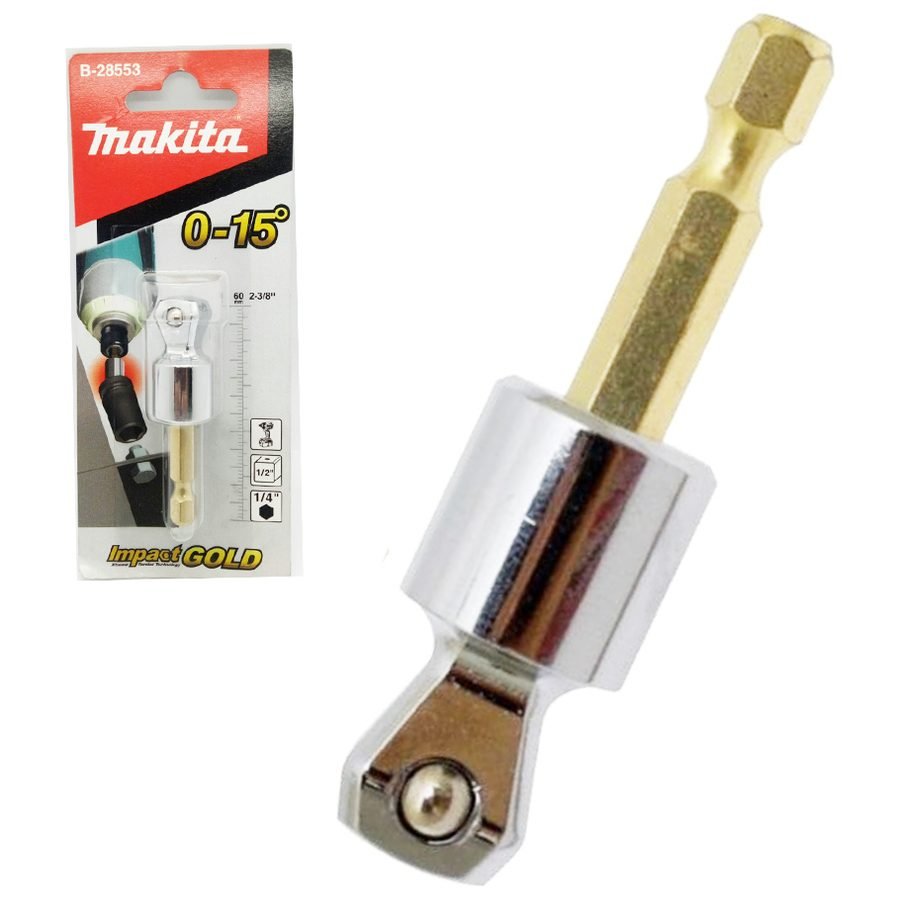 Makita Makita B-28553 Impact Gold Tilt Socket Adapter 1/4" Hex, Power Tools Drills & Drivers — Southend Philippines