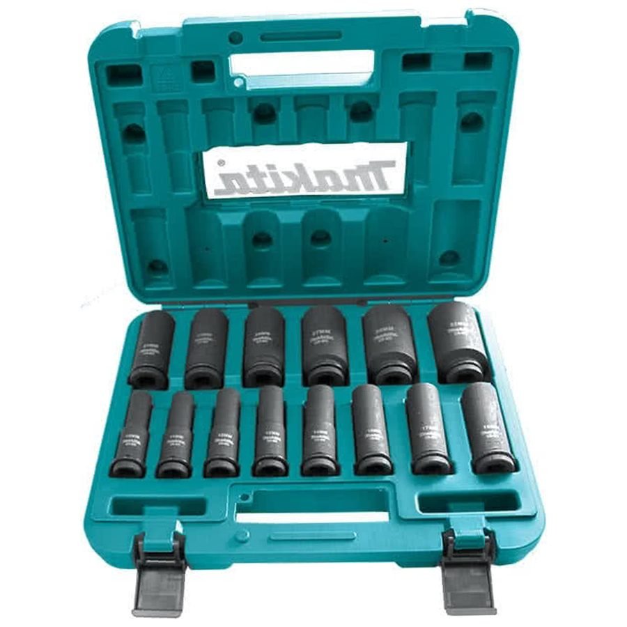 Makita Makita B-52308 1/2" Drive Impact Deep Socket Set 14 Pcs, Power Tools Drills & Drivers — Southend Philippines