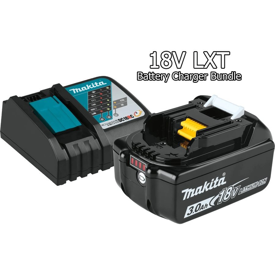Makita Makita (BL1860B + DC18RC) 6.0 Ah 18V LXT Battery And Rapid Charger Bundl, Power Tools Batteries & Chargers — Southend