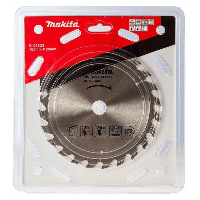 Makita Makita D-03333 Circular Saw Blade 6-1/4" X 24T For Wood, Power Tools Saws — Southend Philippines