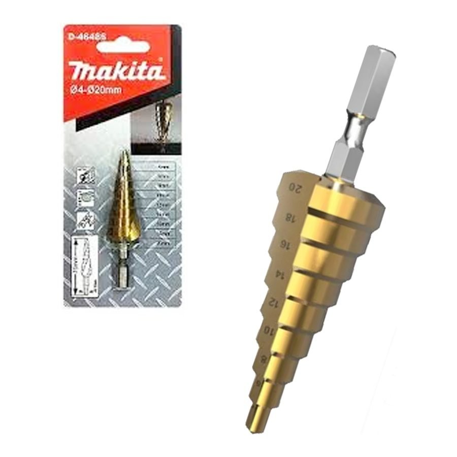 Makita Makita D-46442 Step Drill Bit 1/4" 4-20mm, Power Tools Drills & Drivers — Southend Philippines