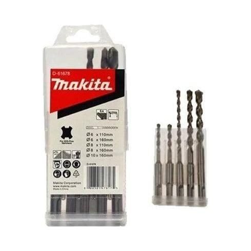 Makita Makita D-61678 (5pcs) SDS-Plus Drill Bit Set, Power Tools Rotary & Demolition — Southend Philippines