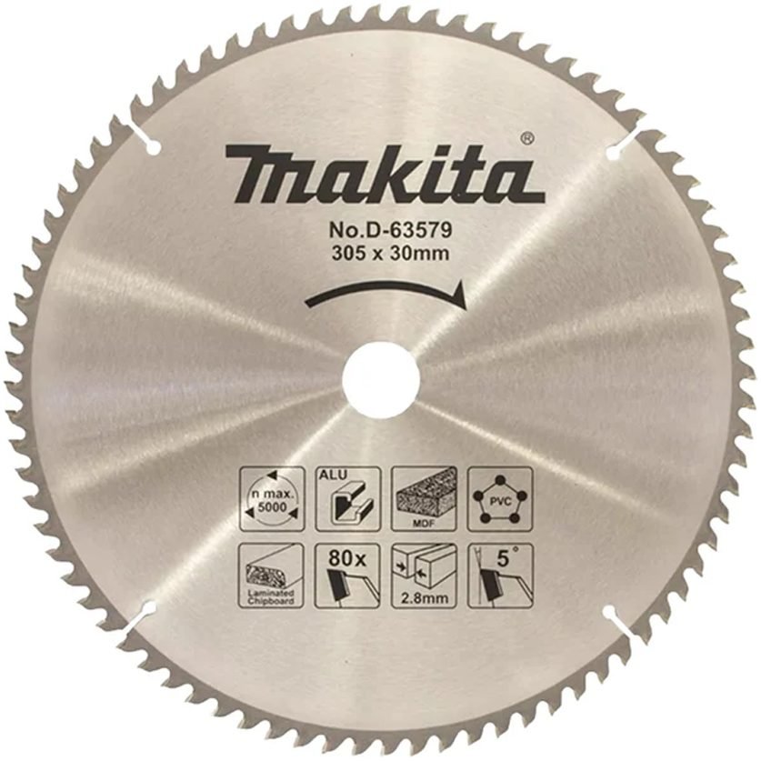 Makita Makita D-63579 Circular Saw Blade Multi Material 12" 80T, Power Tools Saws — Southend Philippines