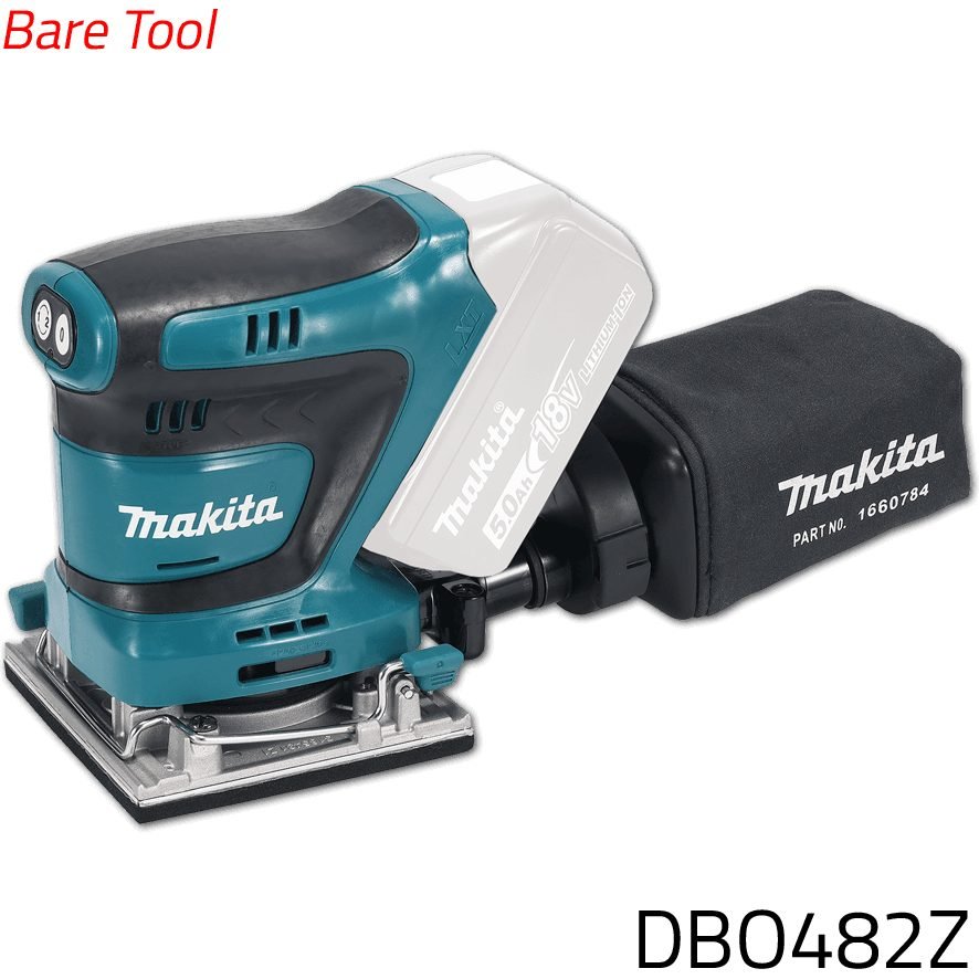 Makita Makita DBO482Z 18V 1/4 Sheet Cordless Finishing Sander (LXT) (Bare) 112x, Power Tools Sanders — Southend Philippines