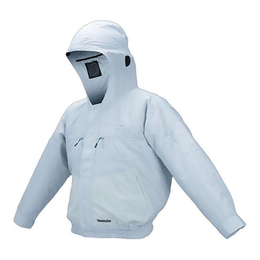 Makita Makita DFJ207Z Cordless Fan Jacket Polyester W/ Hood (LXT-CXT) [Bare], Power Tools Batteries & Chargers — Southend Phi