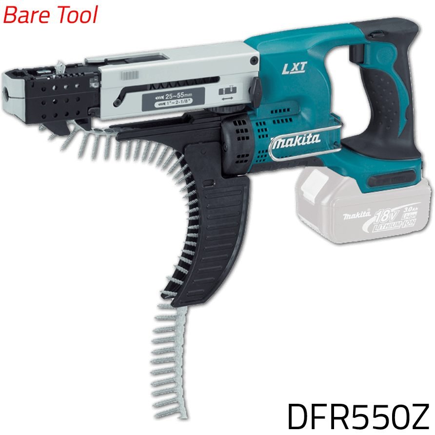 Makita Makita DFR550Z 18V 55mm Cordless Auto Feed Screwdriver [Bare] (LXT), Power Tools — Southend Philippines