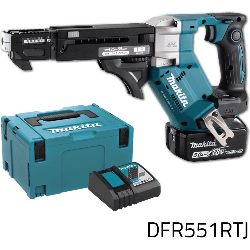 Makita Makita DFR551RTJ 18V Cordless Auto Feed Screwdriver Kit (LXT), Power Tools — Southend Philippines