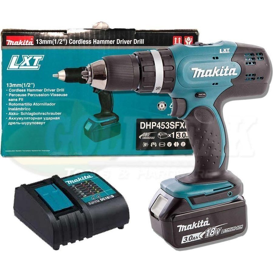 Makita Makita DHP453SFX8 18V Cordless Hammer Drill (LXT-Series), Power Tools Drills & Drivers — Southend Philippines