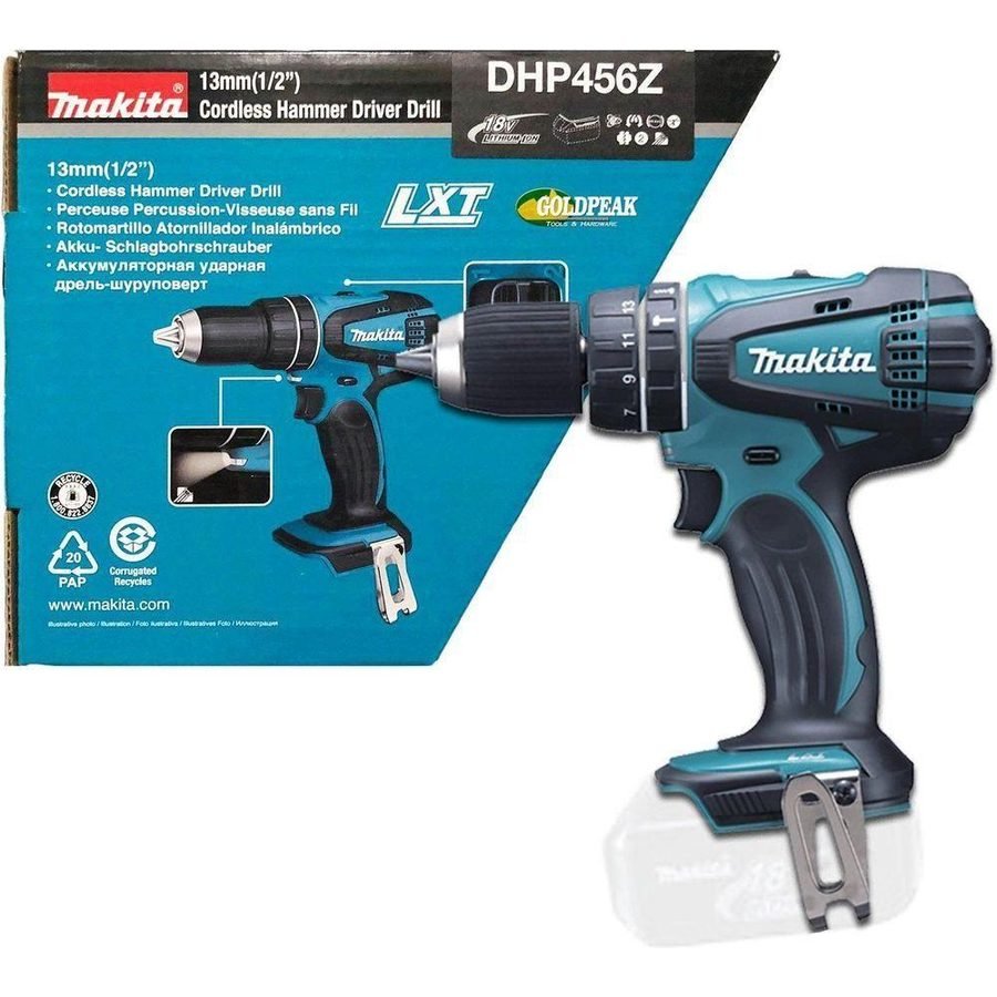 Makita Makita DHP456Z 18V Cordless Hammer Drill [LXT-Series] (Bare), Power Tools Drills & Drivers — Southend Philippines