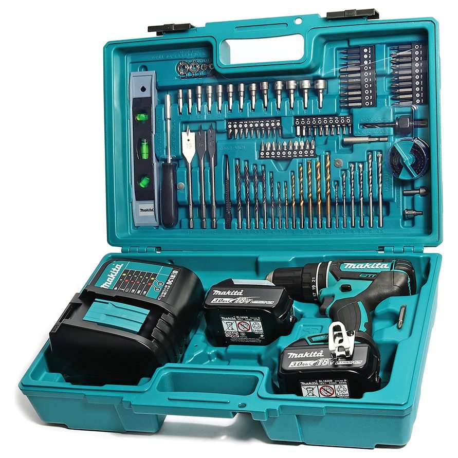 Makita Makita DHP482SFX7 Li-Ion Cordless Hammer Driver Drill 18V 13MM With Acce, Power Tools Drills & Drivers — Southend Phil