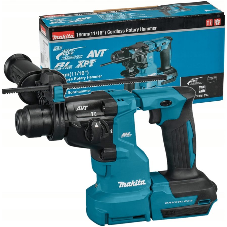 Makita Makita DHR183Z 18V 18mm Cordless SDS-PLUS Rotary Hammer (LXT) [Bare], Power Tools Rotary & Demolition — Southend Phili