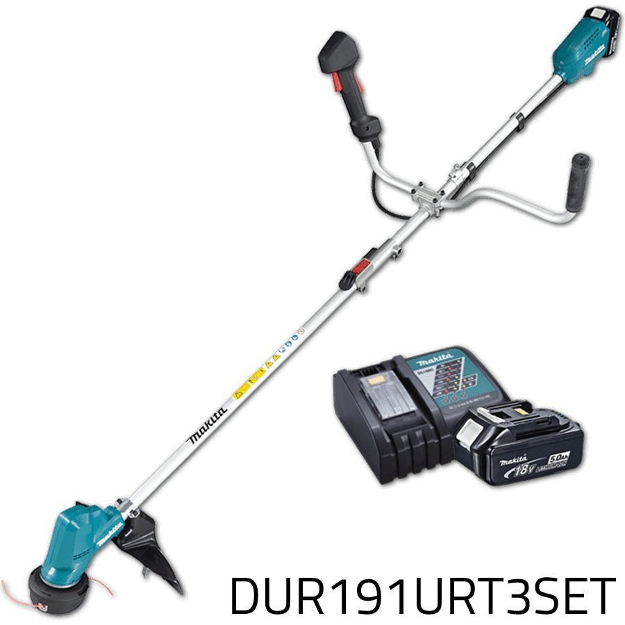 Makita Makita DUR191URT3 18V Cordless Grass Trimmer, Bike Handle (LXT) [Kit], Power Tools Routers & Planers — Southend Philip