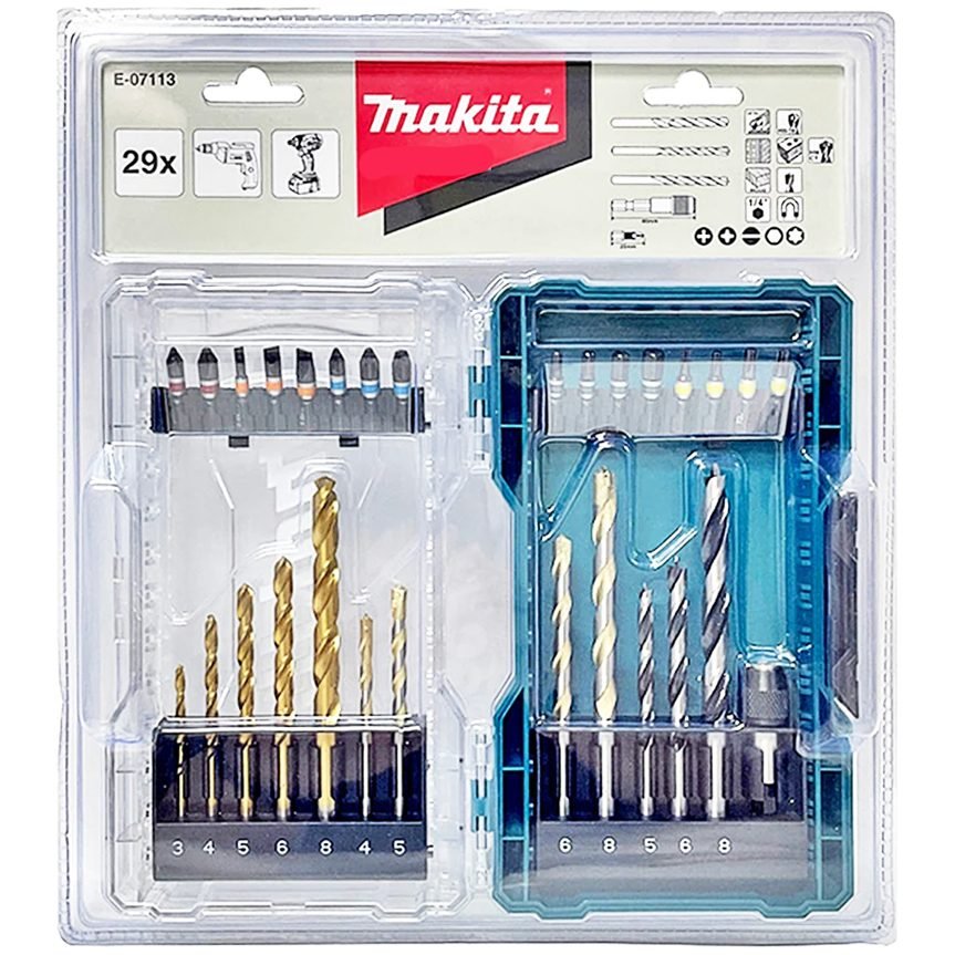 Makita Makita E-07113 Combination Screw And Drill Bit Set 29 Pcs, Power Tools Drills & Drivers — Southend Philippines