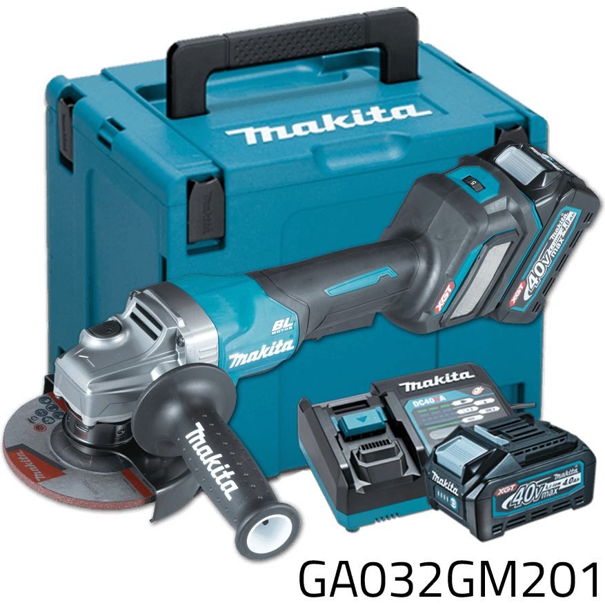 Makita Makita GA032GM201 40V Cordless Angle Grinder (Paddle Switch) XGT, Power Tools Grinders — Southend Philippines