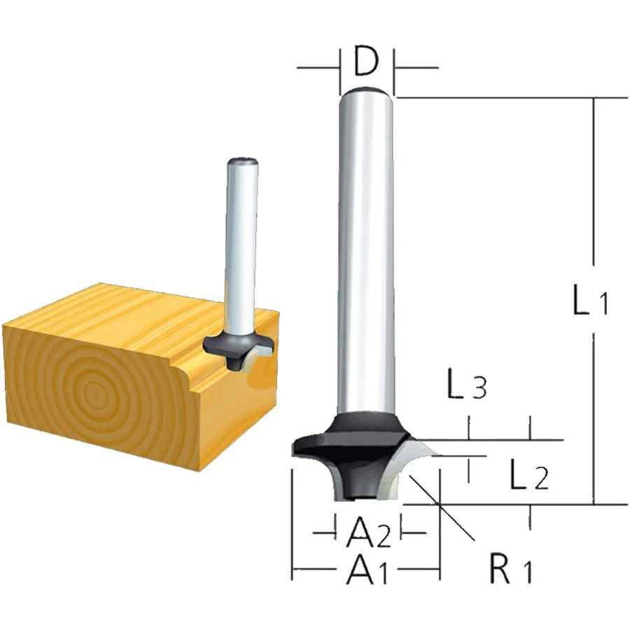 Makita Makita High Speed Steel Beading Router Bit (HSS), Power Tools Routers & Planers — Southend Philippines