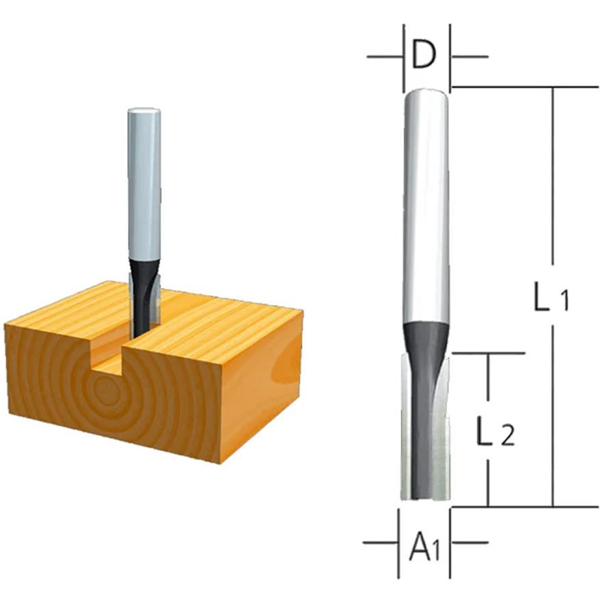 Makita Makita High Speed Steel Straight Router Bit (HSS), Power Tools Routers & Planers — Southend Philippines