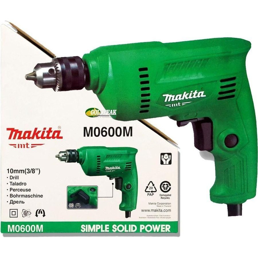 Makita Makita MT M0600M Hand Drill 3/8" 350W, Power Tools Drills & Drivers — Southend Philippines