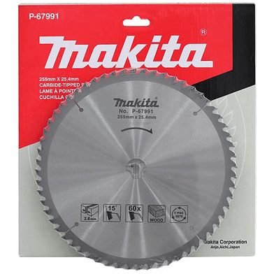 Makita Makita P-67991 Circular Saw Blade 10" X 60T For Wood, Power Tools Saws — Southend Philippines