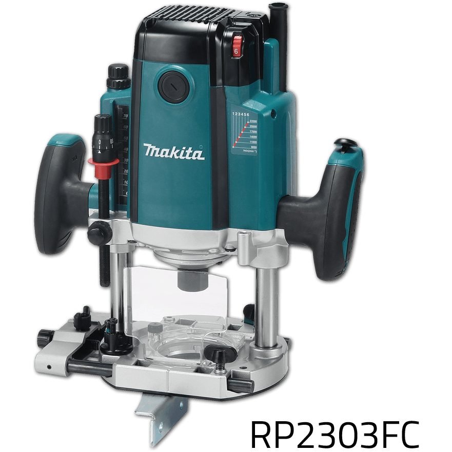 Makita Makita RP2303FC Plunge Router (Variable Speed) [1/4"&1/2"] 2100W, Power Tools Routers & Planers — Southend Philippines