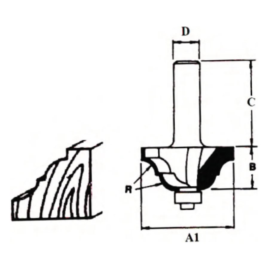 Makita Makita TCT Ball Bearing Classical Router Bit, Power Tools Routers & Planers — Southend Philippines