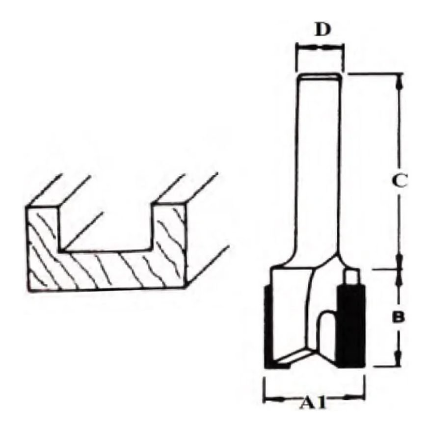 Makita Makita TCT Hinge Mortizing Router Bit, Power Tools Routers & Planers — Southend Philippines