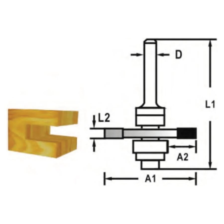 Makita Makita TCT Slotted Cutter Router Bit, Power Tools Routers & Planers — Southend Philippines