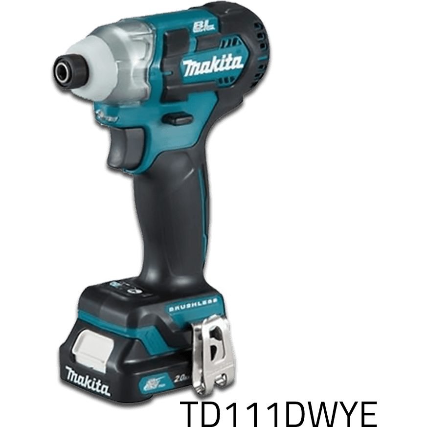 Makita Makita TD111DWYE 12V Cordless Impact Driver 135Nm CXT [Bare], Power Tools Drills & Drivers — Southend Philippines