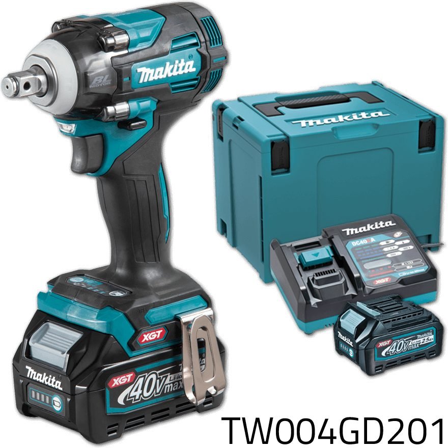 Makita Makita TW004GD201 40V Cordless Impact Wrench (1/2" Drive) 320Nm XGT, Power Tools Drills & Drivers — Southend Philippin