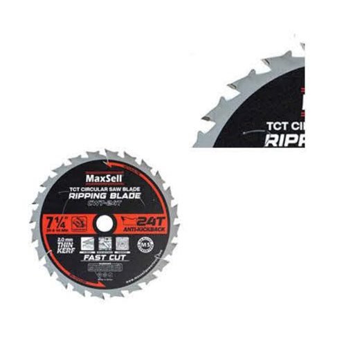 MaxSell CW7-24T Tungsten Carbide Tip Anti-Kickback Circular Saw Blade 7-