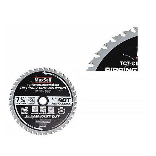 MaxSell Tungsten Carbide Tip Anti-Kickback Circular Saw Blade 7-1/4"