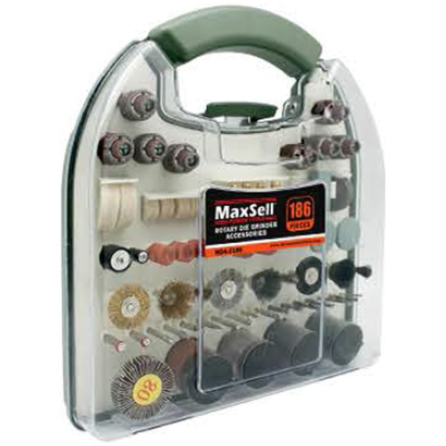 MaxSell Maxsell MDA-2186 Rotary Die Grinder Accessories Set 186 Pcs, Power Tools Grinders — Southend Philippines