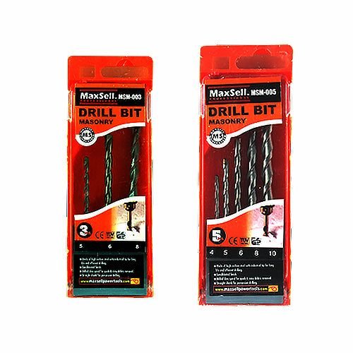 MaxSell MaxSell Masonry Drill Bit Set, Power Tools Drills & Drivers — Southend Philippines