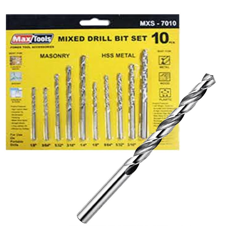 Maxtools MaxTools MXS-7010 Mixed Drill Bit Set, Power Tools Drills & Drivers — Southend Philippines
