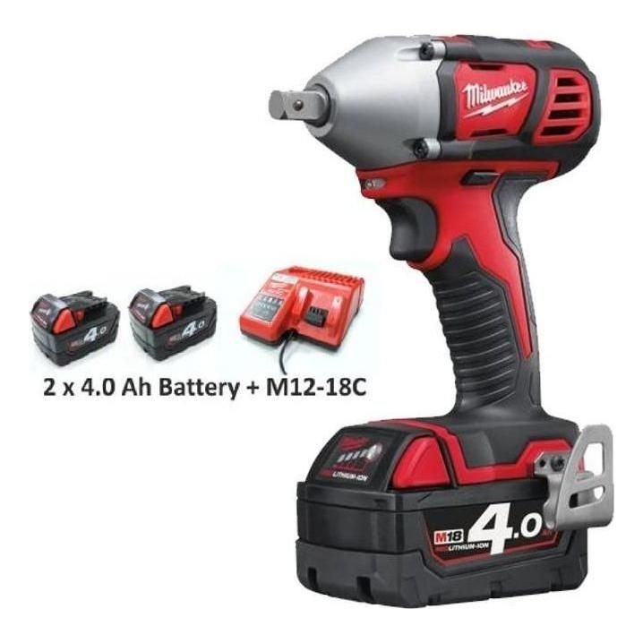Milwaukee Milwaukee M18BIW12-402C Cordless Impact Wrench, Power Tools Drills & Drivers — Southend Philippines