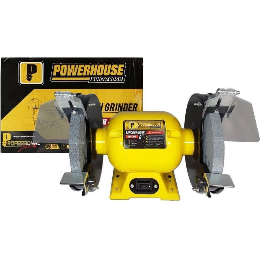Powerhouse Powerhouse PH-200 Bench Grinder 8" 1/2HP, Power Tools Grinders — Southend Philippines