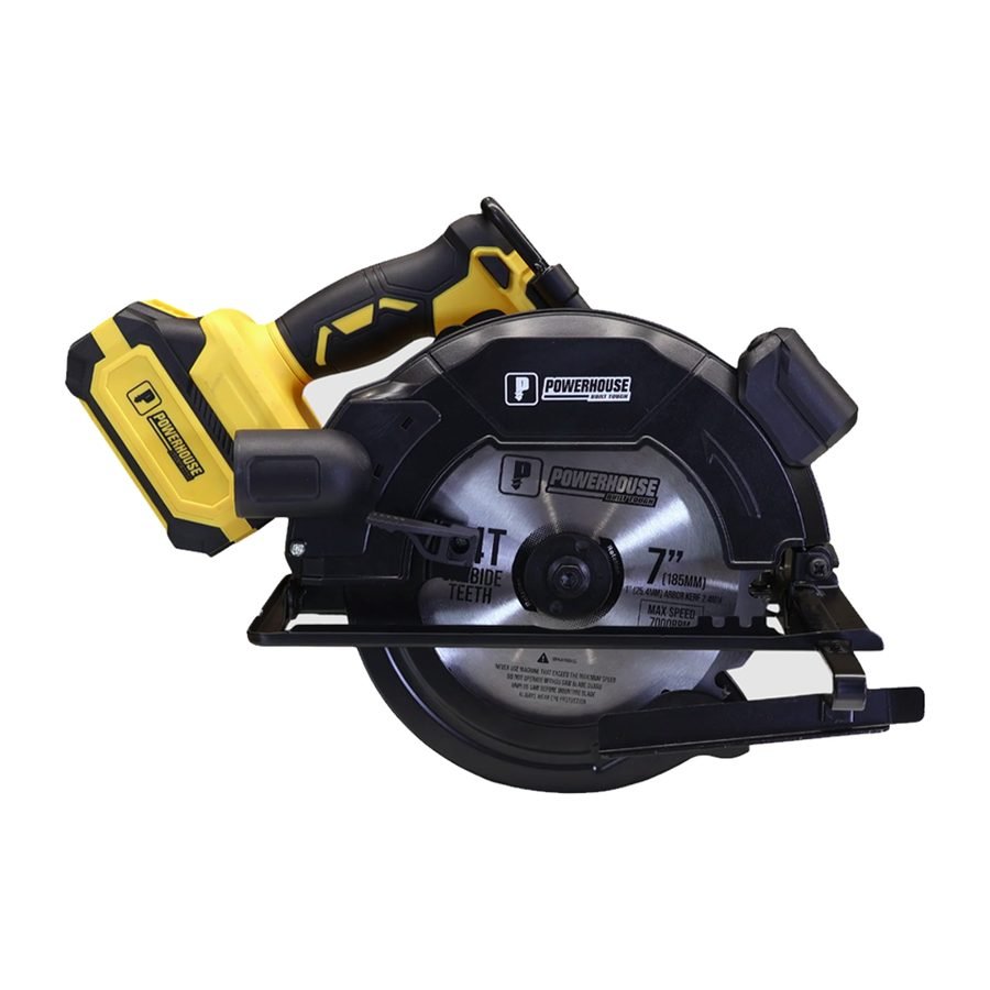 Powerhouse PH-20V-WLCSLASERPRO-7HD-XBL Cordless Brushless Circular Saw