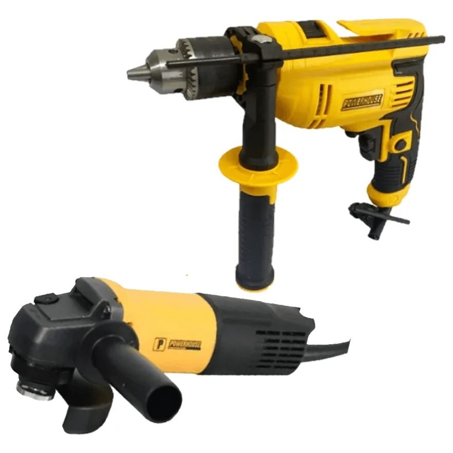 Powerhouse Powerhouse PH-AGID-COMBO650 Angle Grinder And Impact Drill Combo Set, Power Tools Grinders — Southend Philippines