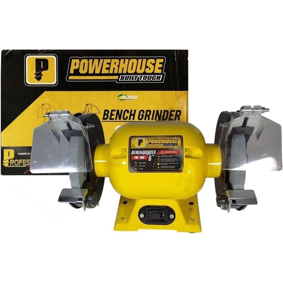 Powerhouse Powerhouse PH-150 Bench Grinder 6" 1/3HP, Power Tools Grinders — Southend Philippines