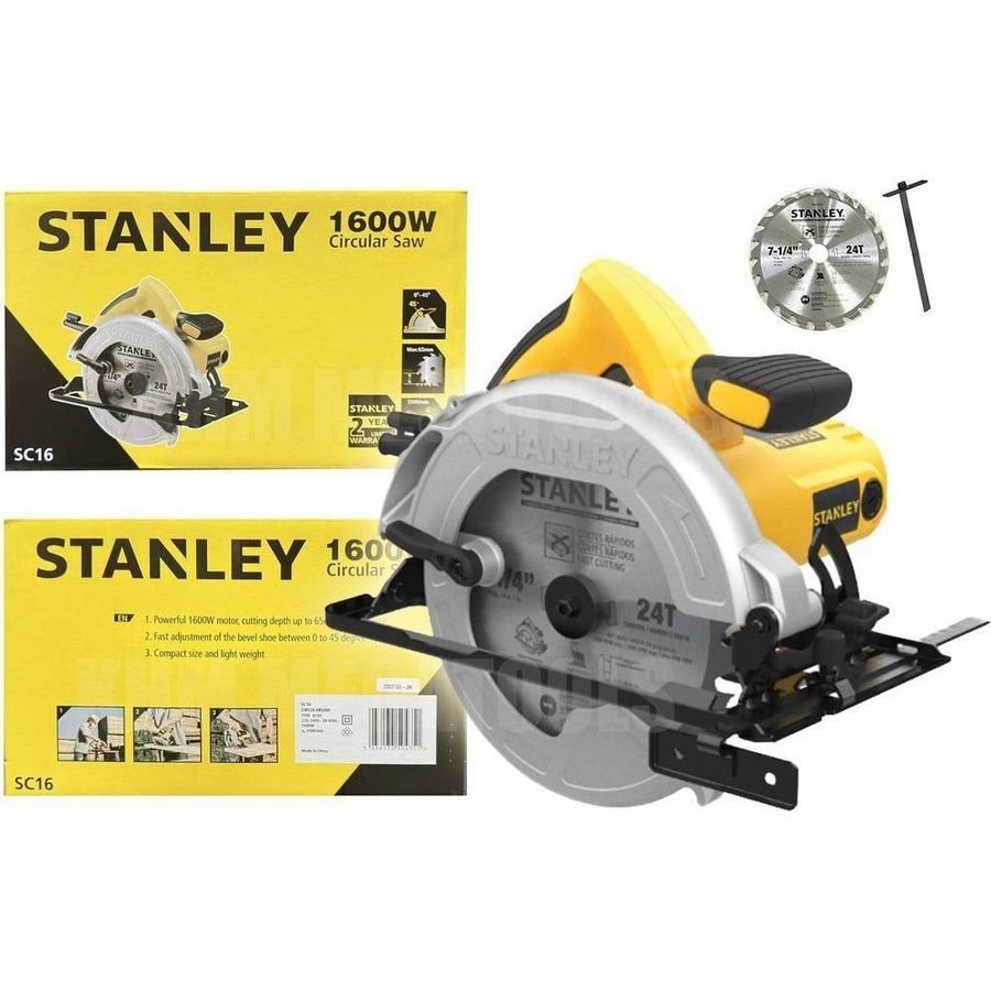 Stanley Stanley SC16 Circular Saw 7-1/4" 1600W, Power Tools Saws — Southend Philippines