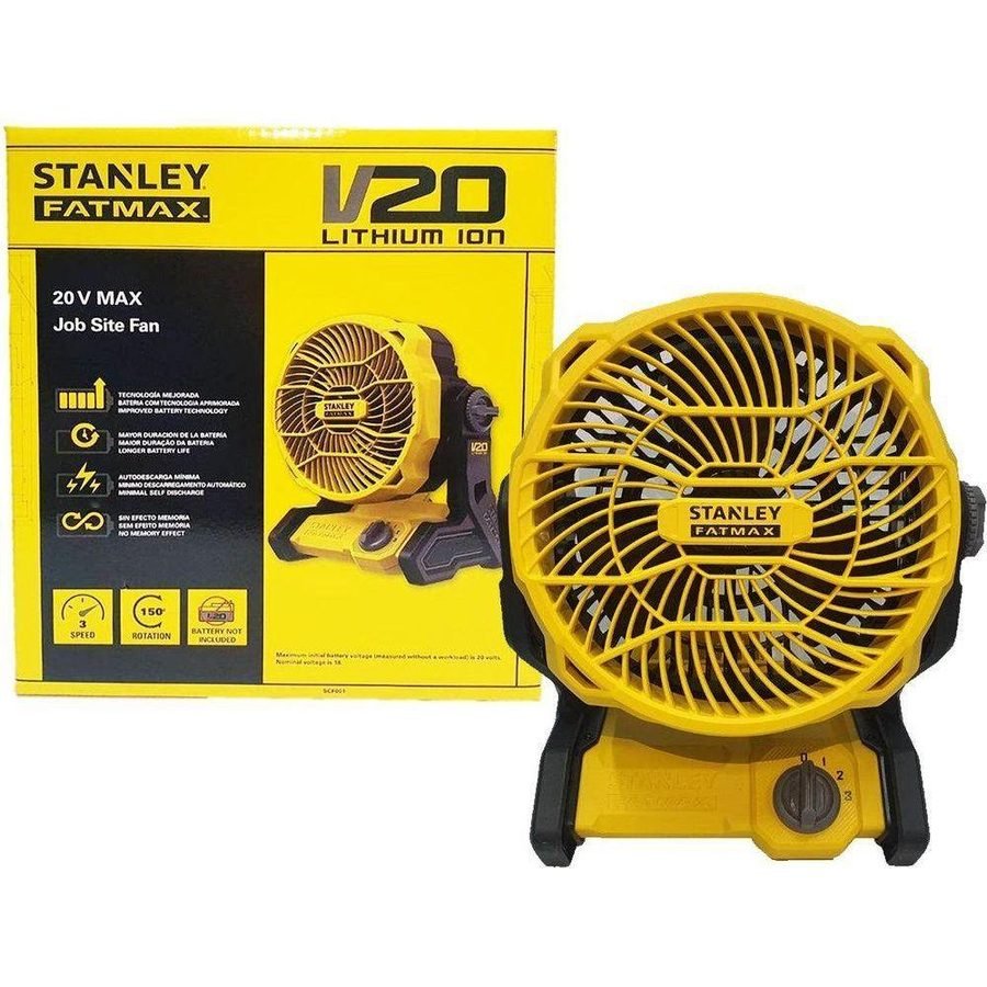 Stanley Stanley SCF001 20V Cordless Job Site Fan (Bare), Power Tools Drills & Drivers — Southend Philippines