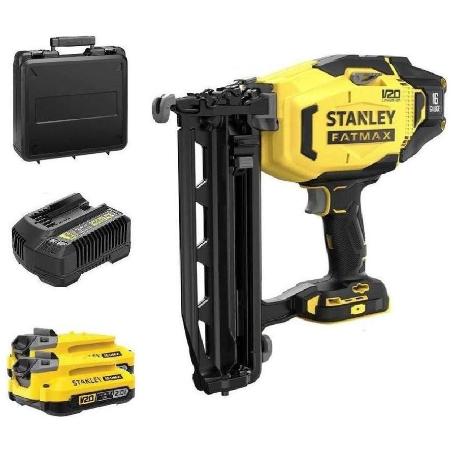 Stanley Stanley SCN616D2K 20V Cordless Finish Brad Nailer 16Ga (Kit), Power Tools Nailers & Staplers — Southend Philippines