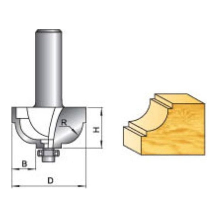 Tatara Tatara Classical Cove Router Bit With Bearing, Power Tools Routers & Planers — Southend Philippines