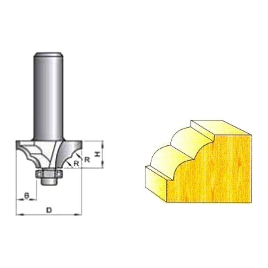 Tatara Tatara Classical Moulding Router Bit With Bearing, Power Tools Routers & Planers — Southend Philippines