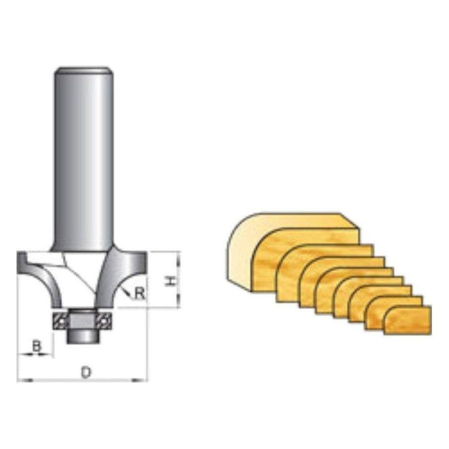 Tatara Tatara Corner Round Router Bits With Bearing, Power Tools Routers & Planers — Southend Philippines