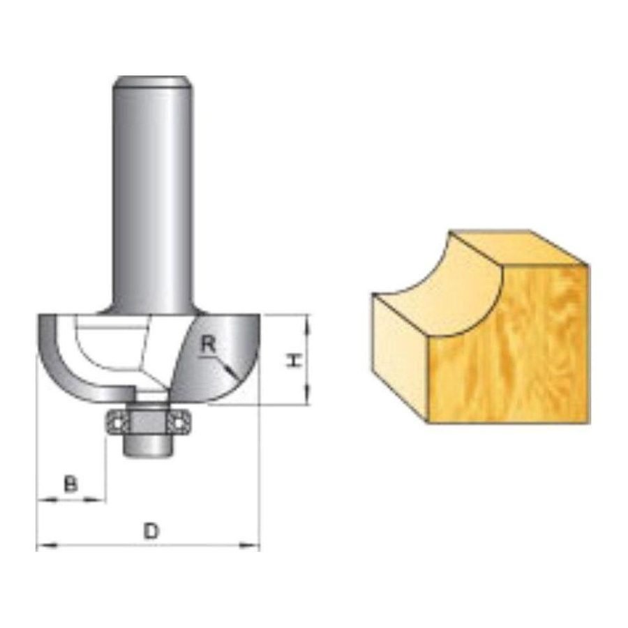 Tatara Tatara Cove Router Bit With Bearing, Power Tools Routers & Planers — Southend Philippines