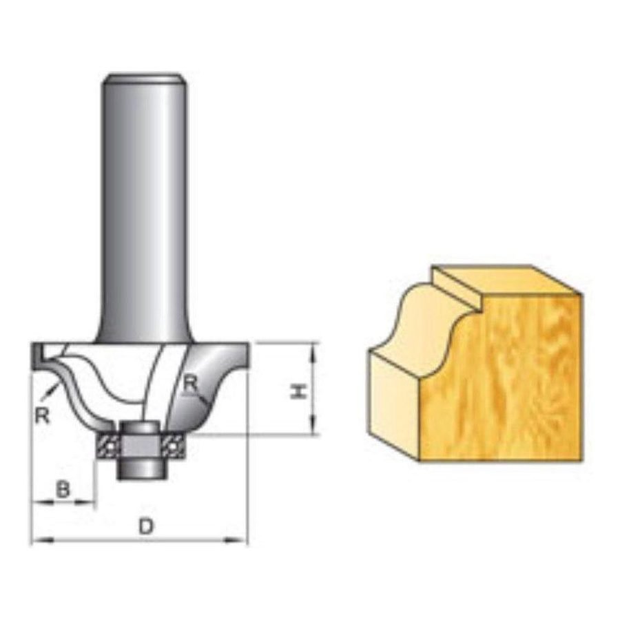 Tatara Tatara Roman Ogee Router Bit With Bearing, Power Tools Routers & Planers — Southend Philippines