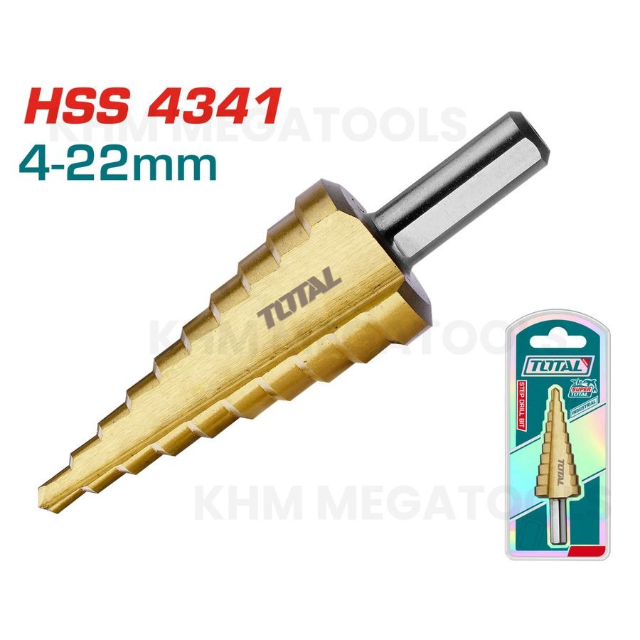Total Total TAC7542201 Step Drill Bit 4-22mm, Power Tools Drills & Drivers — Southend Philippines