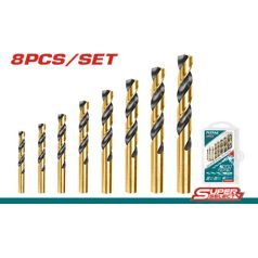 Total Total TACSD0801 8pcs HSS Twist Drill Bit Set, Power Tools Drills & Drivers — Southend Philippines