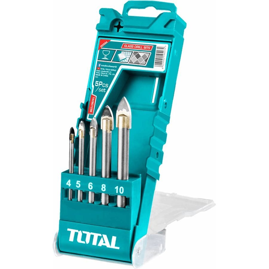 Total Total TACSD7256 5pcs Glass Drill Bit Set, Power Tools Drills & Drivers — Southend Philippines